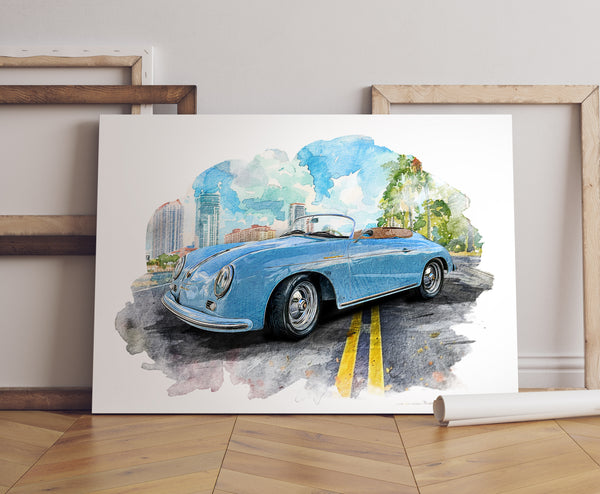 Custom car portrait from photo