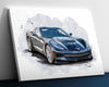 Custom car portrait from photo